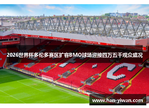 2026世界杯多伦多赛区扩容BMO球场迎接四万五千观众盛况